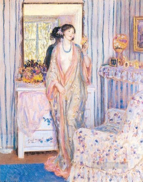 フレデリック・カール・フリーセケ Painting - ローブ 印象派の女性 フレデリック・カール・フリーセケ